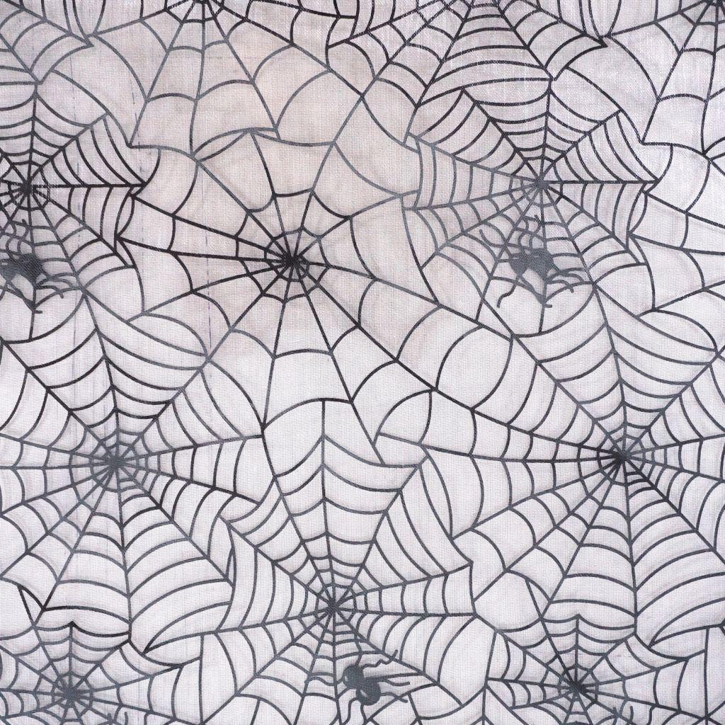 Spinnennetz Organza schwarz